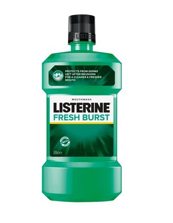 Listerine ústní voda Freshburs 500ml | Kosmetické a dentální výrobky - Dentální hygiena - Ústní vody